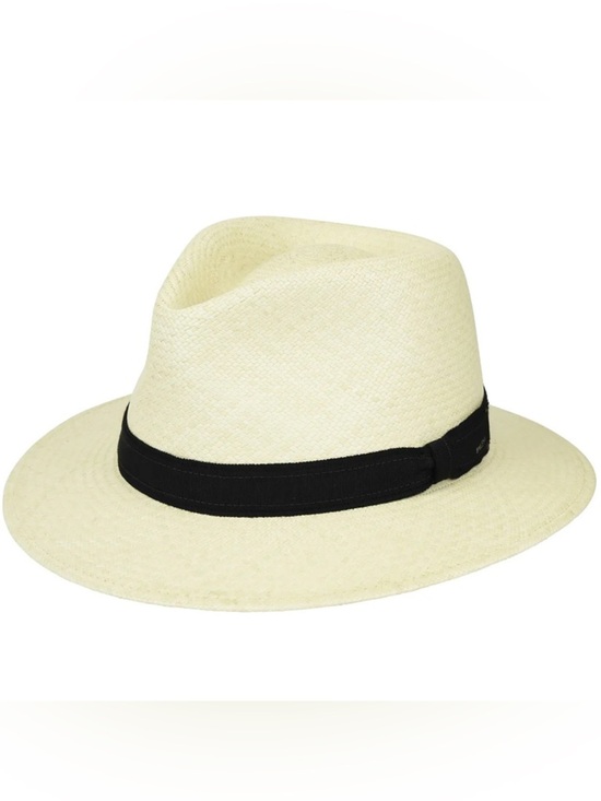 Bailey Of Hollywood Other - Bailey Hanson LiteStraw Fedora in Natural/Black Size Medium